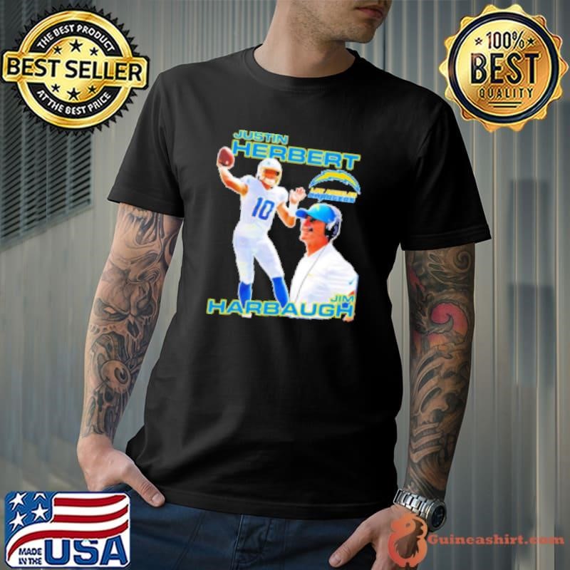 Justin Herbert Jim Harbaugh Los Angeles Chargers Unisex
