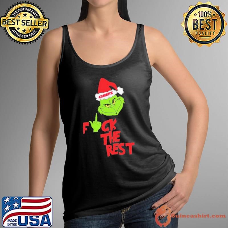 Kansas City Chiefs Santa Grinch Fuck The Rest Christmas 2024 Tank Top