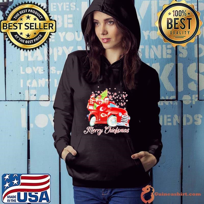 Kansas City Chiefs coach Kelce Mahomes Merry Christmas Hoodie