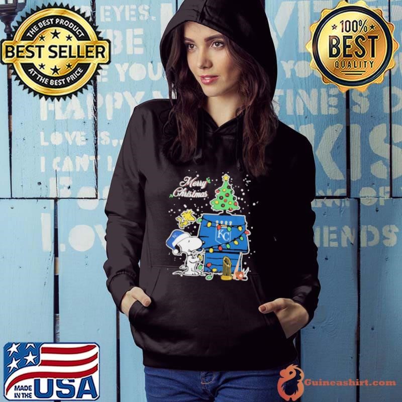 Kansas City Royals Merry Christmas With Snoopy Baby Hoodie