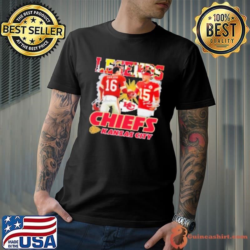 Legends Chiefs Patrick Mahomes And Len Dawson Signatures Shirt