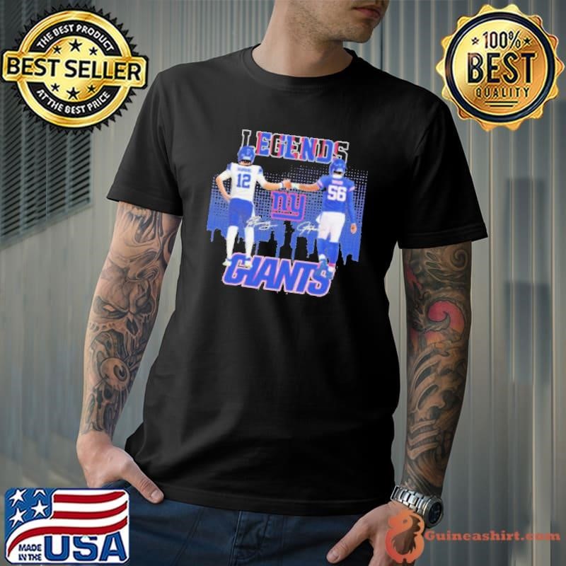 Legends Eli Manning And Lawrence Taylor New York Giants Shirt