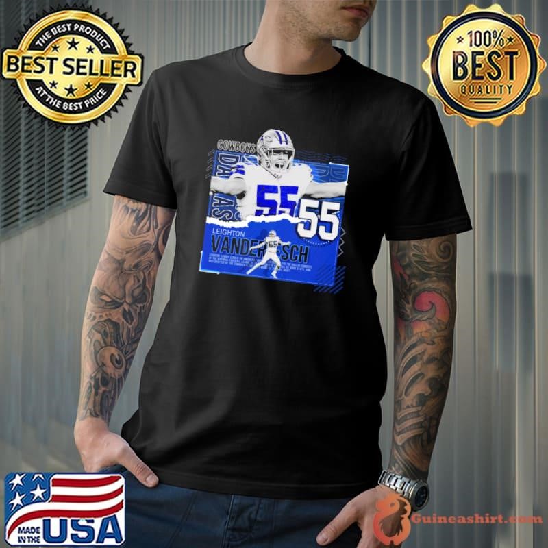 Leighton Vander Esch Football Paper Poster Cowboys T-Shirt