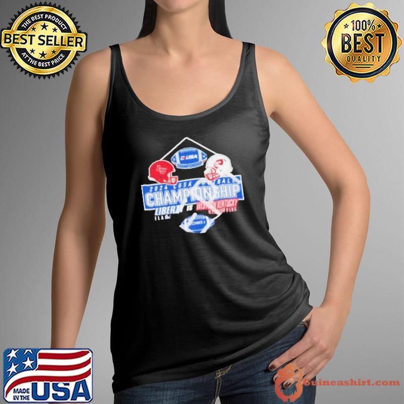 Liberty Flames Vs Western Kentucky Hilltoppers 2024 Cusa Football Championship Shirt