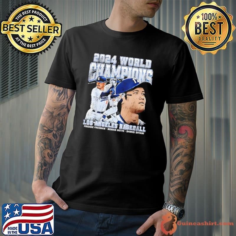 Los Angeles Baseball 2024 World Champions Ohtani Freeman Betts Shirt