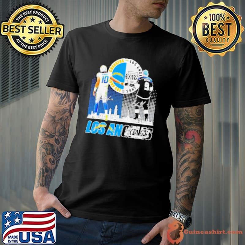 Los Angeles Chargers Justin Herbert x Kings Adrian Kempe signatures Shirt