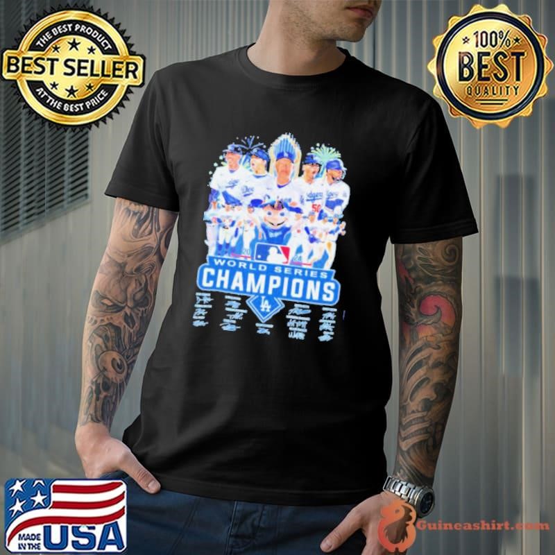Los Angeles Dodgers 2024 MLB Champions Celebrate The Win In Style Signatures Shirt