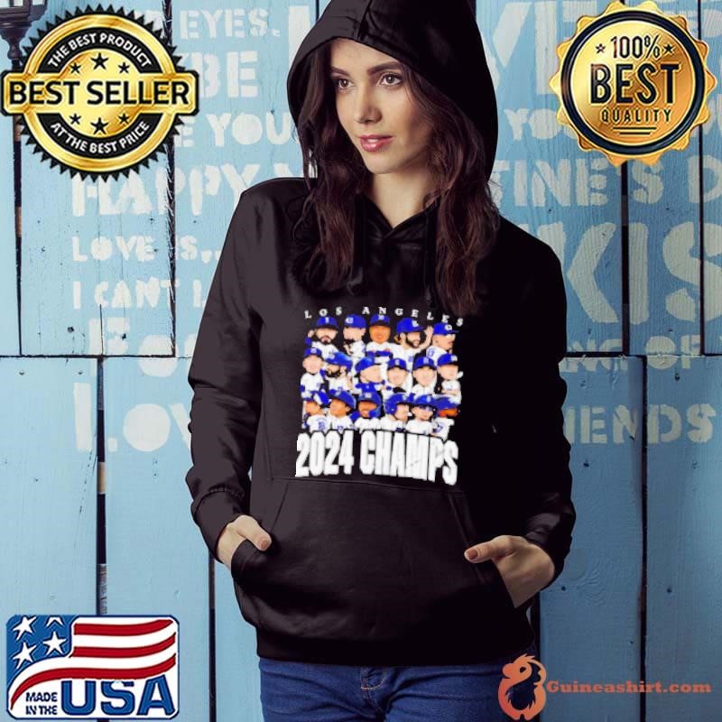 Los Angeles Dodgers baseball team 2024 world champs caricature Shirt