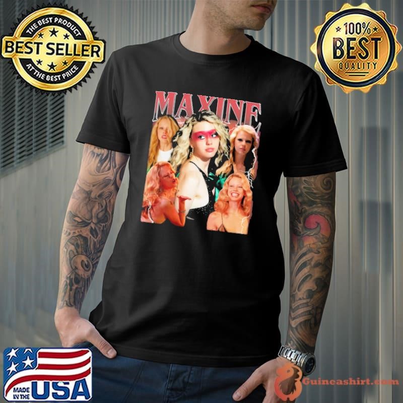 Maxine Movie American Vintage 90s 2024 American horror film written T-Shirt