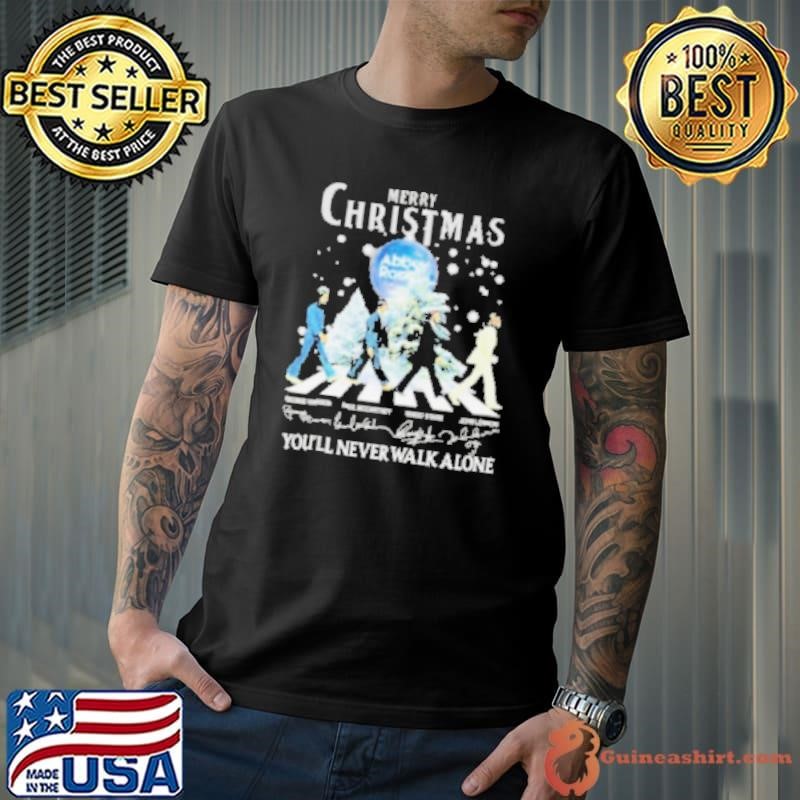 Merry Christmas Abbey Road You’ll Never Walk Alone Shirt