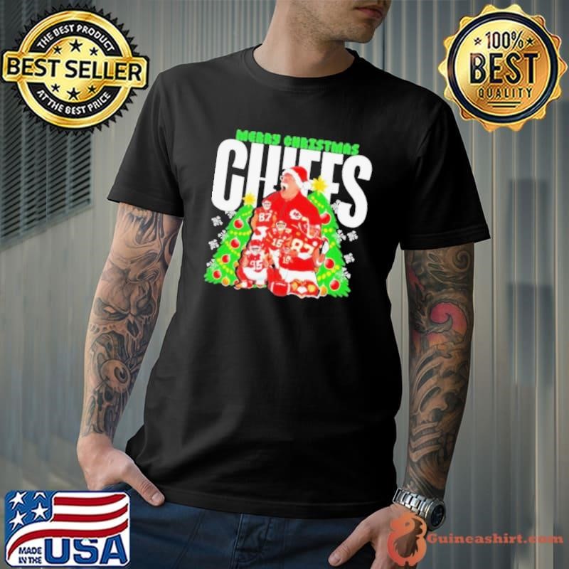 Merry Christmas Kansas City Chiefs Christmas tree coach and players shirt