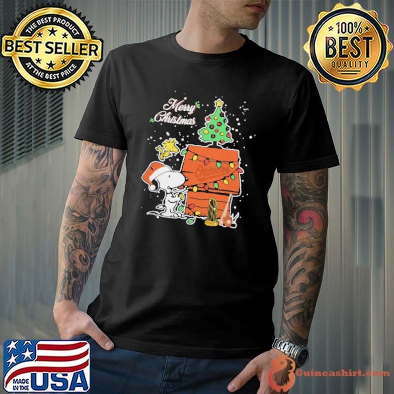 Merry Christmas With Snoopy Baby Baltimore Orioles Unisex