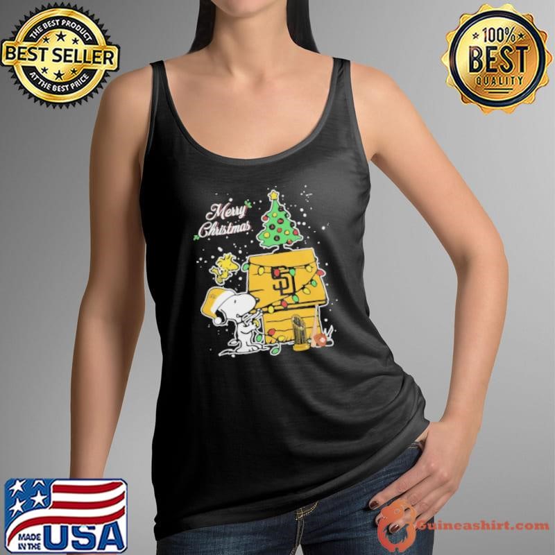 Merry Christmas With Snoopy Baby San Diego Padres TShirt
