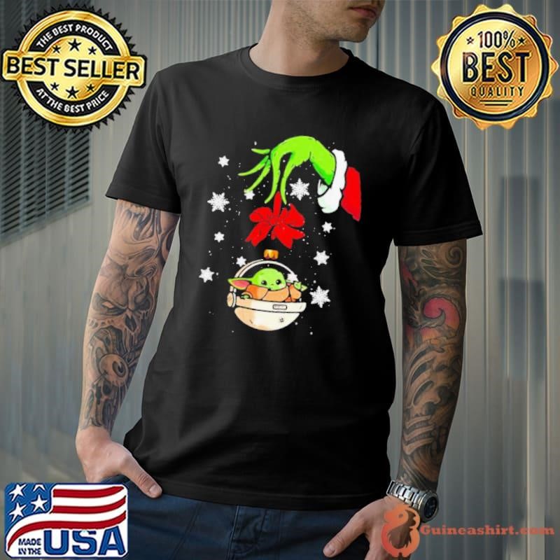 Merry christmas grinch holding baby yoda Unisex