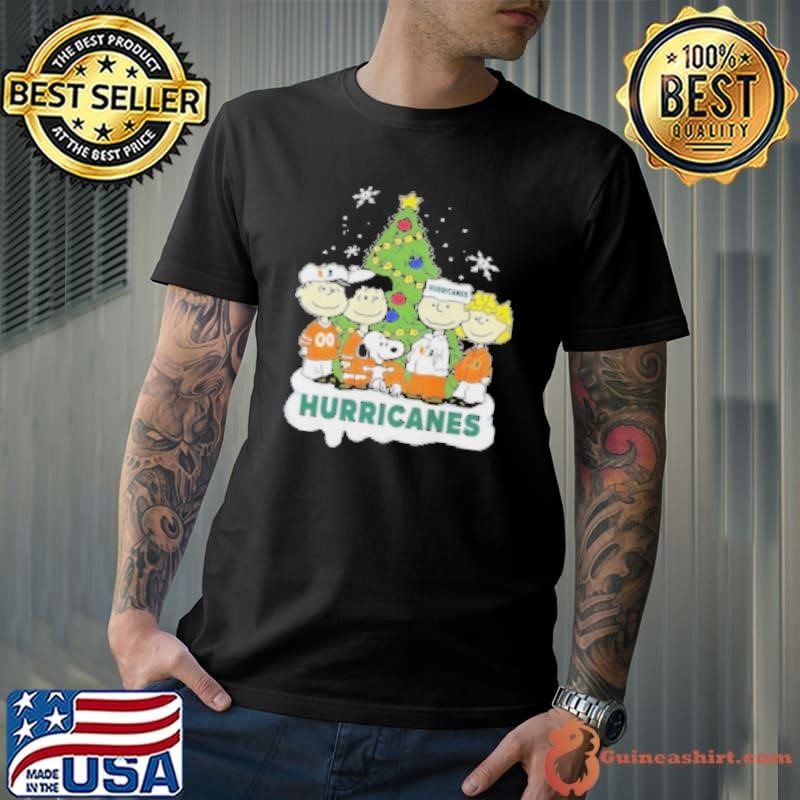 Miami Hurricanes x Snoopy And Friends Christmas 2024 Shirt