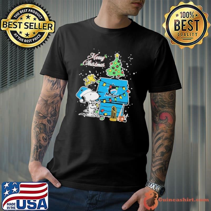 Miami Marlins Merry Christmas With Snoopy Baby Unisex