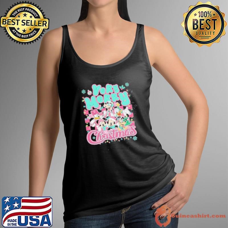 Mickey And Friends Pink Christmas Shirt
