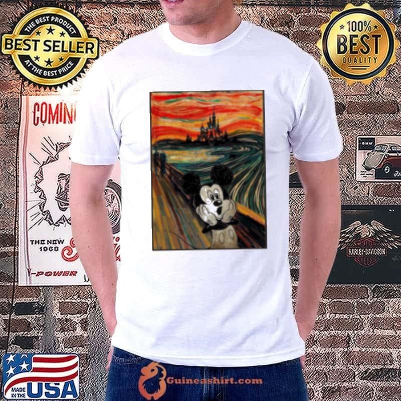 Mickey Mouse Scream Parody Poster Unisex