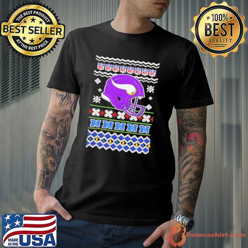 Minnesota Vikings NFL football Christmas helmet Unisex