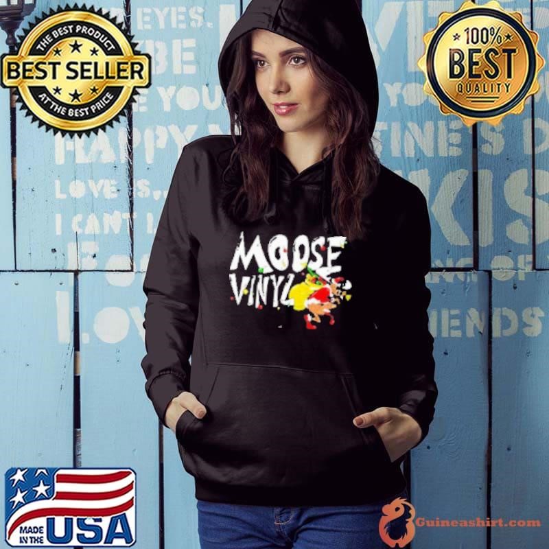 Moose Vinyl Embroidered Holiday 2024 Shirt Hoodie