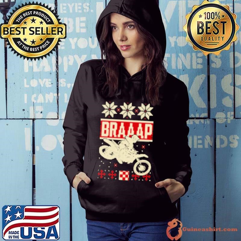 Motocross Braaap Ugly Christmas Hoodie