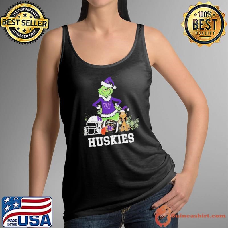 NCAA Grinch Shirt The Grinch And Washington Huskies Christmas Shirt
