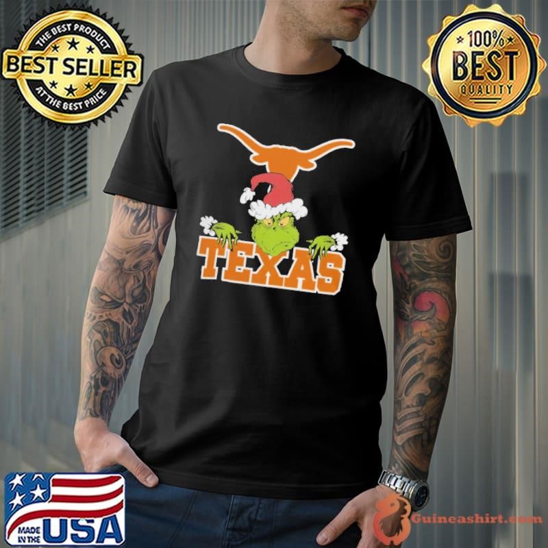 NCAA Texas Longhorns Logo Football Grinch Christmas Unisex