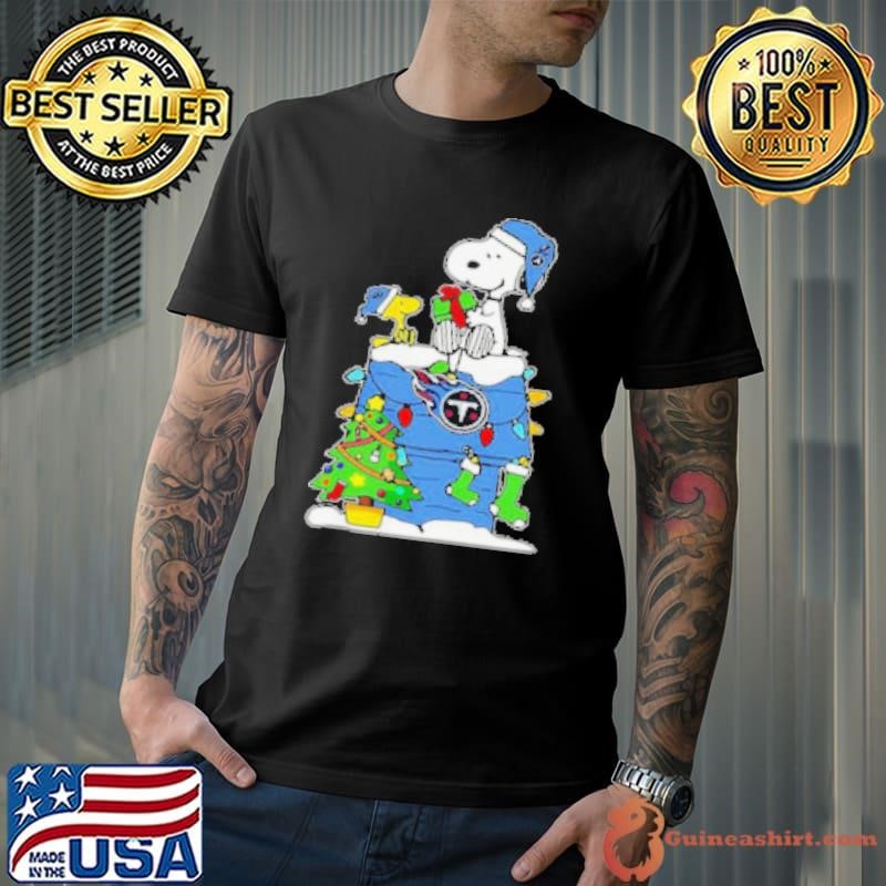 NFL Tennessee Titans Snoopy Woodstock Christmas 2024 Shirt