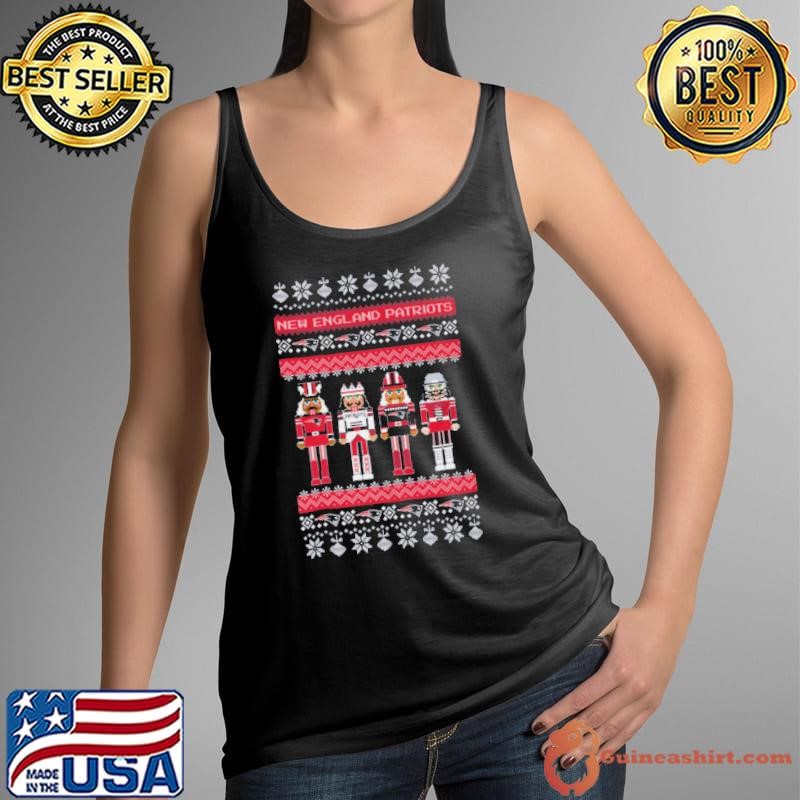 New England Patriots Holiday Nutcracker Tank Top