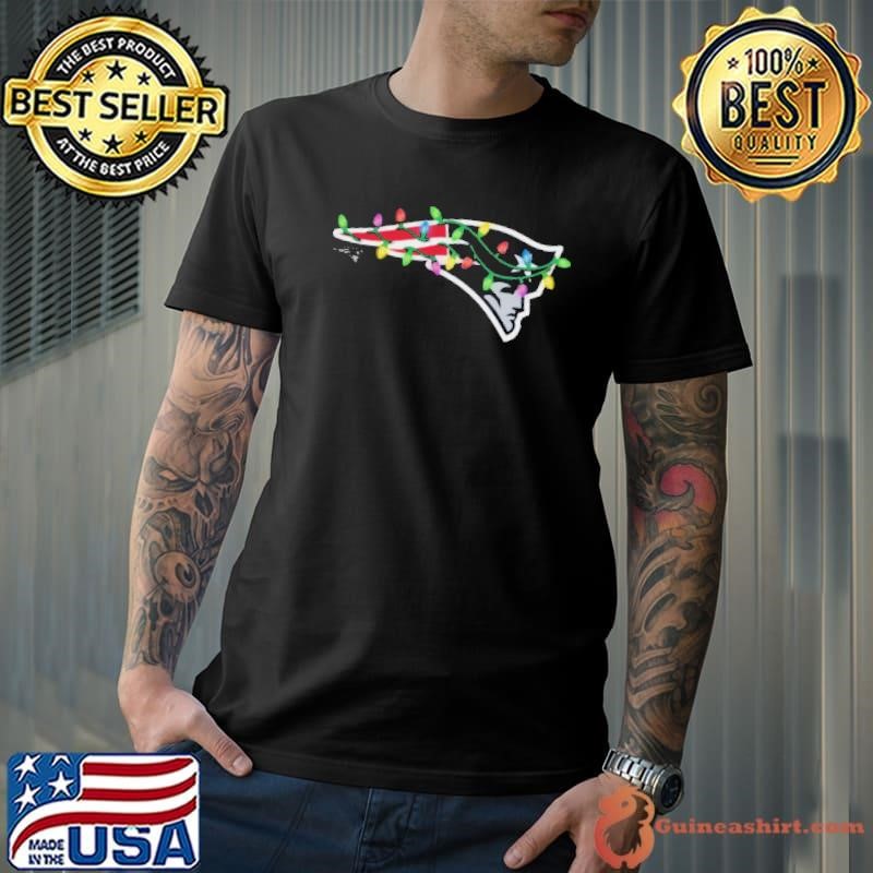 New England Patriots Primary Logo Holiday Lights Shirt