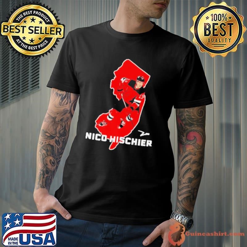 Nico Hischier New Jersey Devils State star shirt