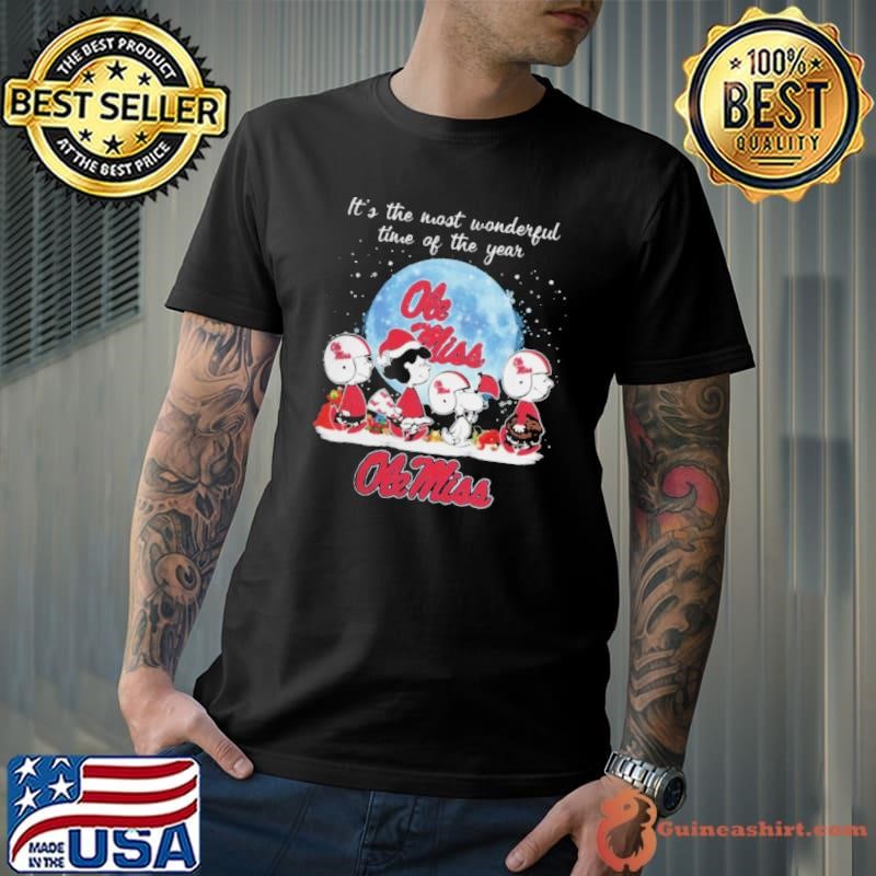Ole Miss Rebels It The Most Wonderful Time Of The Year Peanut Characters Christmas Unisex