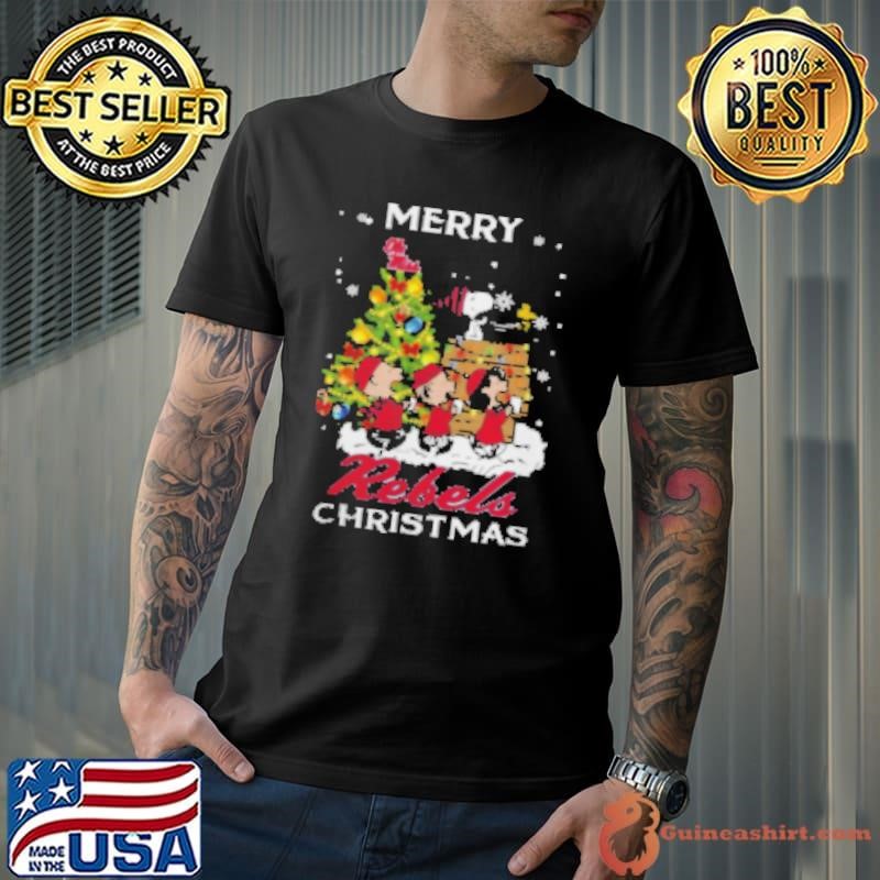 Ole Miss Rebels x Snoopy And Friends Merry Christmas 2024 Shirt
