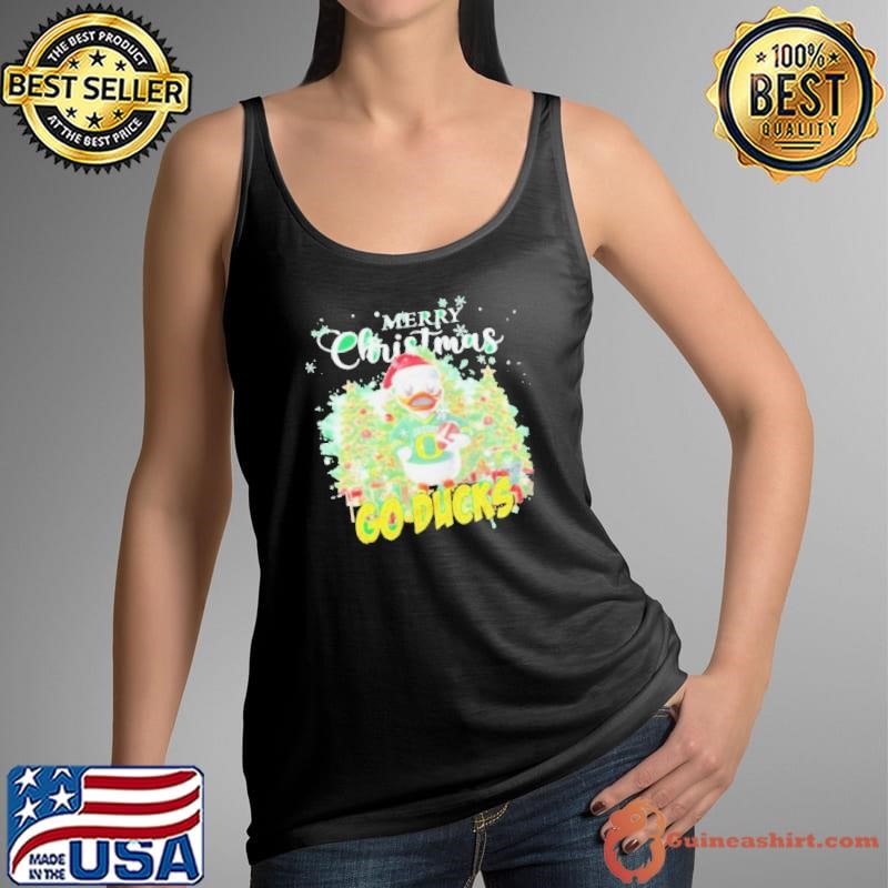 Oregon Ducks Mascot Merry Christmas Go Ducks Tank Top