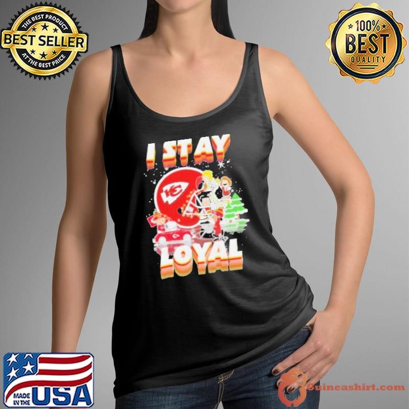 Peanuts And Friends I Stay Loyal Kansas City Chiefs Christmas Shirt