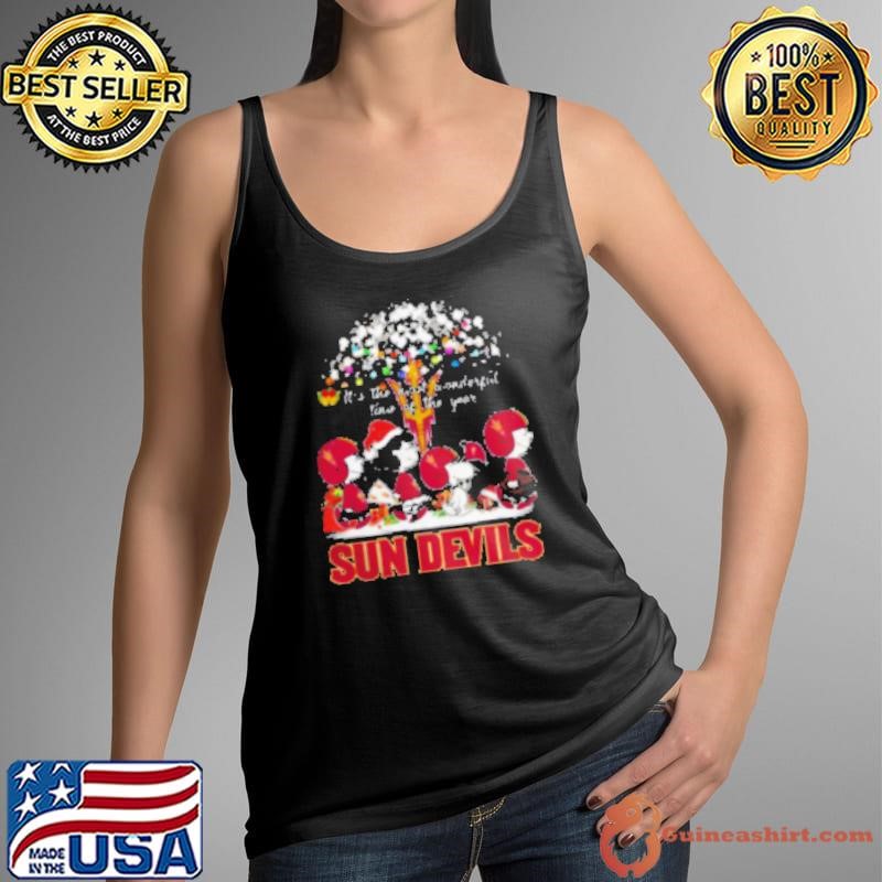 Peanuts Arizona State Sun Devils It's The Most Wonderful Time Of The Year Winter Tank Top