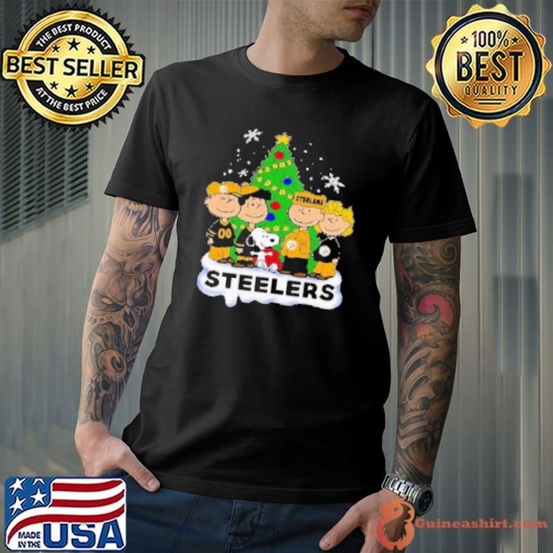 Peanuts Character X Pittsburgh Steelers Merry Christmas 2024 Shirt