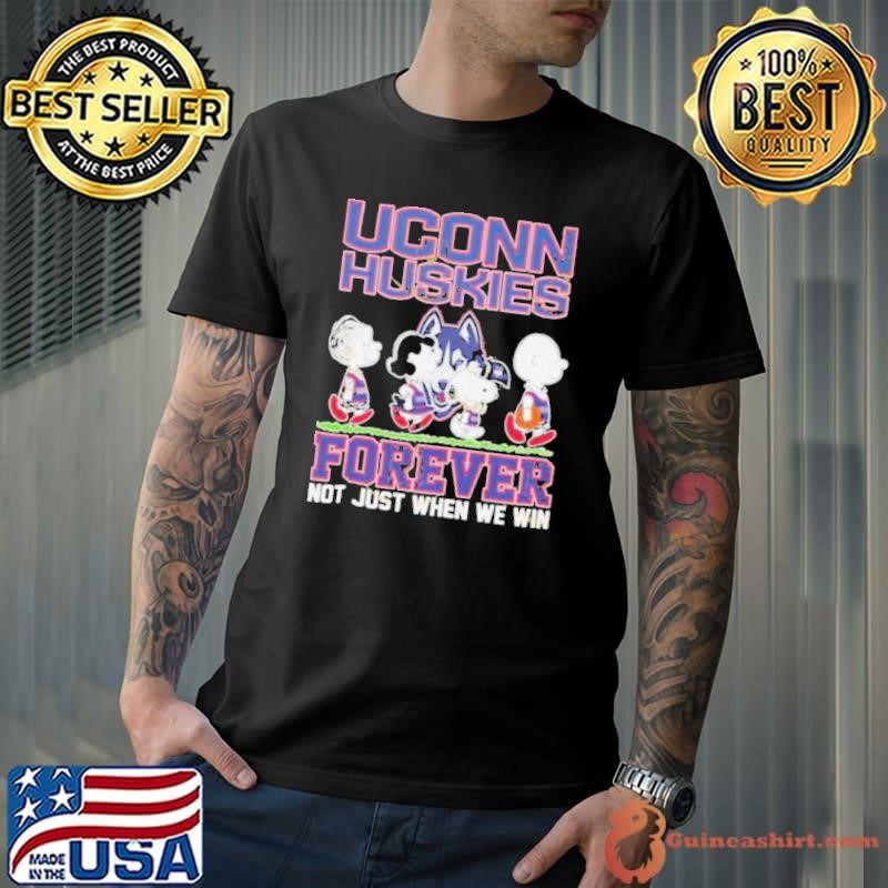 Peanuts Characters Abbey Road UConn Huskies Forever Not Just When We Win shirt