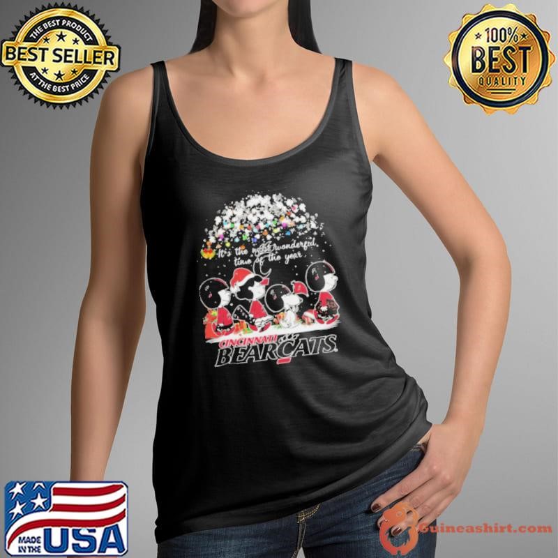 Peanuts Cincinnati Bearcats It’s The Most Wonderful Time Of The Year Winter Shirt