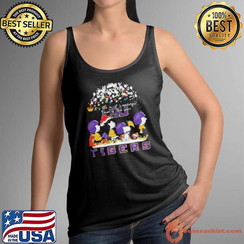 Peanuts LSU Tigers It's The Most Wonderful Time Of The Year Winter Tank Top