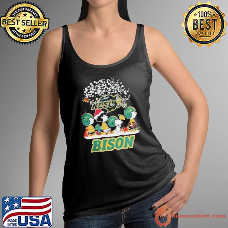 Peanuts North Dakota State Bison It’s The Most Wonderful Time Of The Year Winter Tank Top