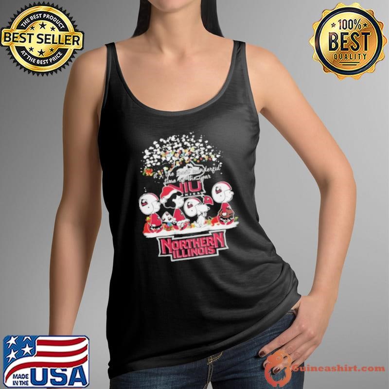 Peanuts Northern Illinois Huskies It’s The Most Wonderful Time Of The Year Winter Shirt