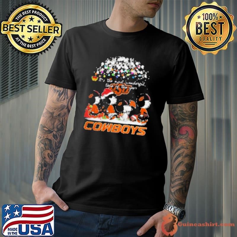 Peanuts Oklahoma State Cowboys It's The Most Wonderful Time Of The Year Winter Shirt