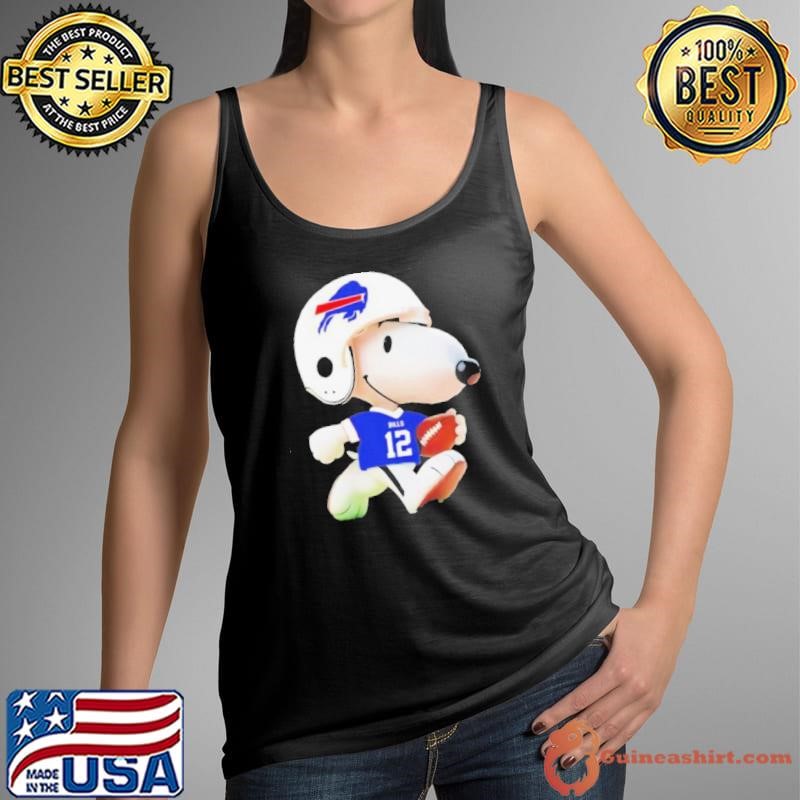 Peanuts Snoopy Josh Allen Buffalo Bills Tank Top