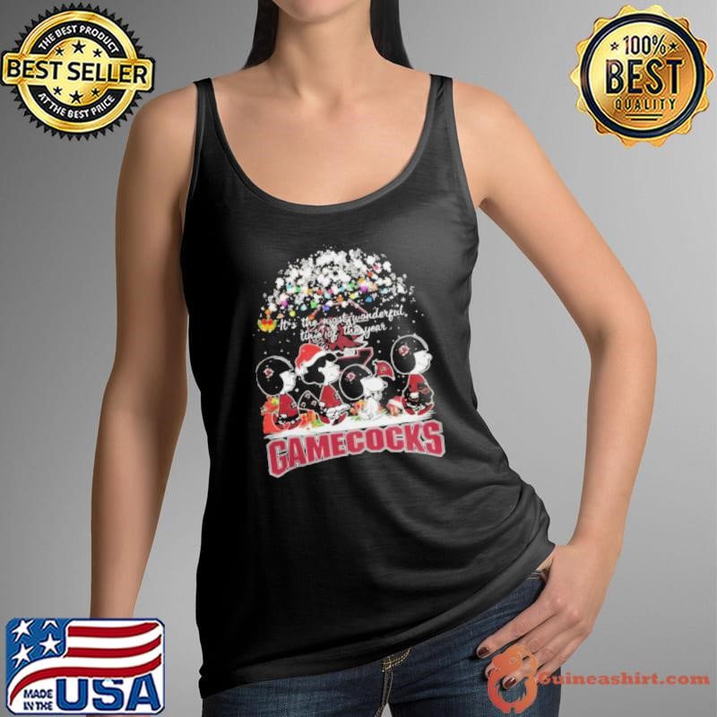 Peanuts South Carolina Gamecocks It’s The Most Wonderful Time Of The Year Winter Tank Top