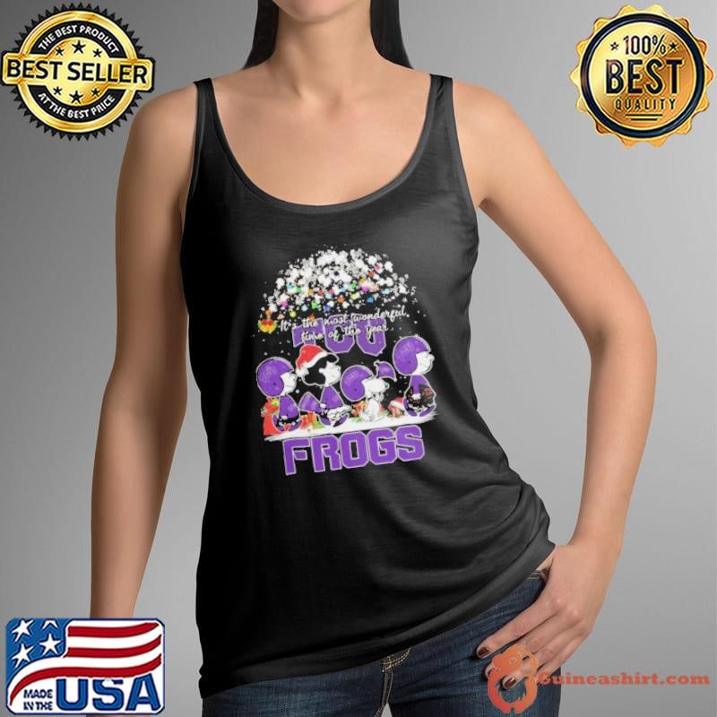 Peanuts TCU Horned Frogs It’s The Most Wonderful Time Of The Year Winter Shirt
