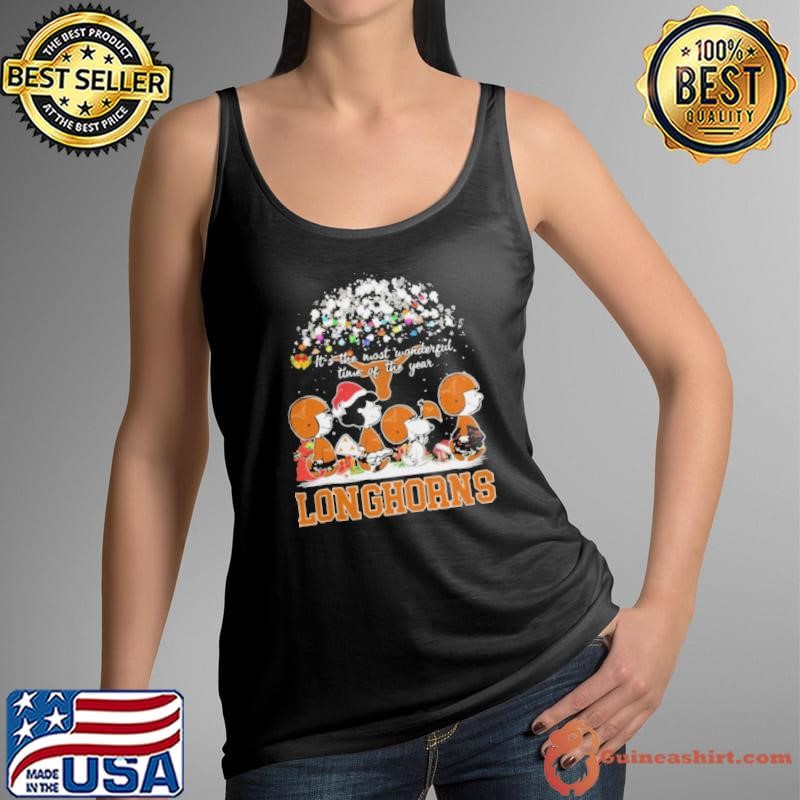 Peanuts Texas Longhorns It’s The Most Wonderful Time Of The Year Winter Shirt