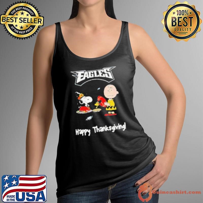 Peanuts philadelphia eagles NFL Football happy thanksgiving 2024 Tank Top