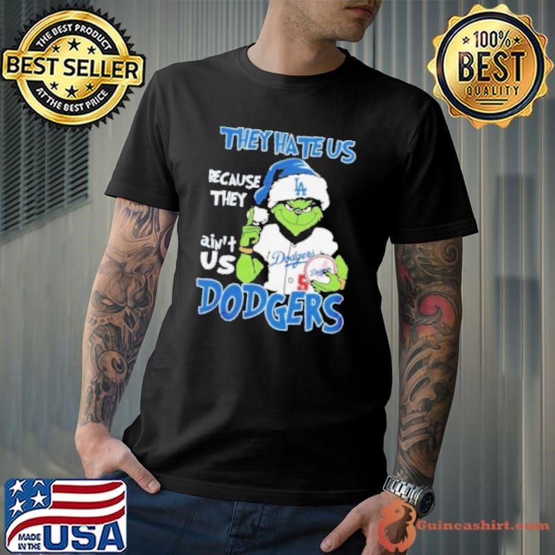 Santa Grinch Los Angeles Dodgers MLB They Hate Us Because They Ain’t Us Christmas 2024 Unisex