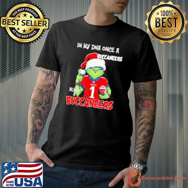 Santa Grinch in my DNA once a Buccaneers alway a Tampa Bay Buccaneers Christmas Unisex